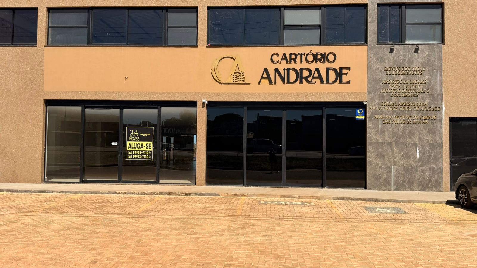 Fachada do Cartório Andrade